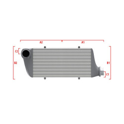Performance custom intercooler Wagner 550mm x 400mm x 100mm
