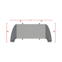 Competition custom intercooler Wagner 500mm x 205mm x 80mm
