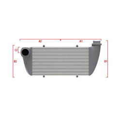 Competition custom intercooler Wagner 500mm x 205mm x 80mm