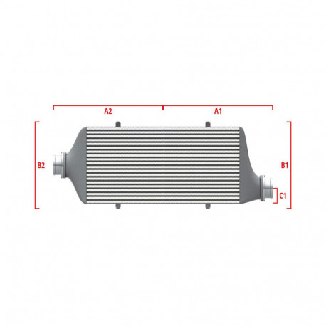 Custom Competition custom intercooler Wagner 500mm x 205mm x 80mm | races-shop.com
