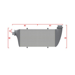 Performance custom intercooler Wagner 700mm x 300mm x 90mm