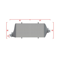 Competition custom intercooler Wagner 600mm x 205mm x 80mm