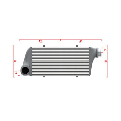 Competition custom intercooler Wagner 550mm x 400mm x 100mm