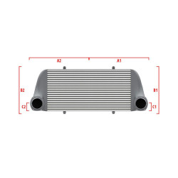 Competition custom intercooler Wagner 600mm x 205mm x 80mm