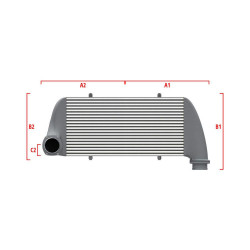 Performance custom intercooler Wagner 500mm x 300mm x 90mm