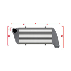 Performance custom intercooler Wagner 500mm x 205mm x 80mm