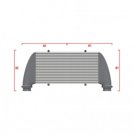 Custom Performance custom intercooler Wagner 700mm x 300mm x 90mm | races-shop.com