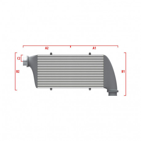 Custom Performance custom intercooler Wagner 700mm x 300mm x 90mm | races-shop.com