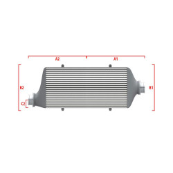 Performance custom intercooler Wagner 700mm x 300mm x 90mm