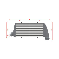 Competition custom intercooler Wagner 500mm x 400mm x 100mm