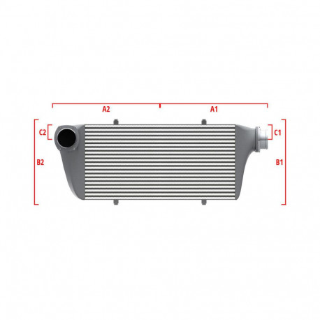 Custom Competition custom intercooler Wagner 550mm x 400mm x 100mm | races-shop.com