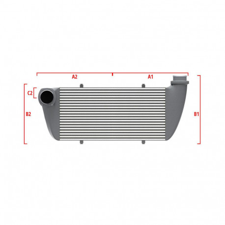 Custom Competition custom intercooler Wagner 500mm x 205mm x 80mm | races-shop.com