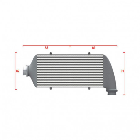 Custom Performance custom intercooler Wagner 700mm x 300mm x 90mm | races-shop.com