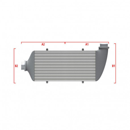 Custom Competition custom intercooler Wagner 700mm x 300mm x 90mm | races-shop.com