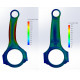 Engine parts Forged Steel Conrods BoostLine Nissan SR20DET 136.25mm(CA625+) | races-shop.com