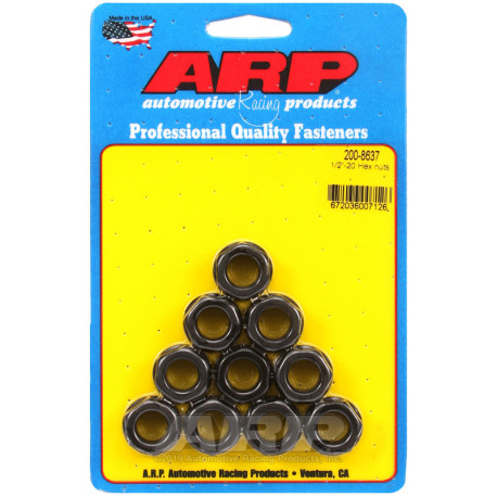 ARP Bolts ARP nuts (hex head), 1/2-20, 10 pcs | races-shop.com