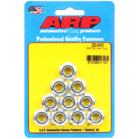 ARP Bolts ARP nuts (hex head), 3/8-24, 10 pcs, V2 | races-shop.com