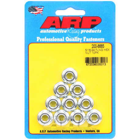 ARP Bolts ARP nuts (hex head, flanged), 5/16-24, 10 pcs | races-shop.com