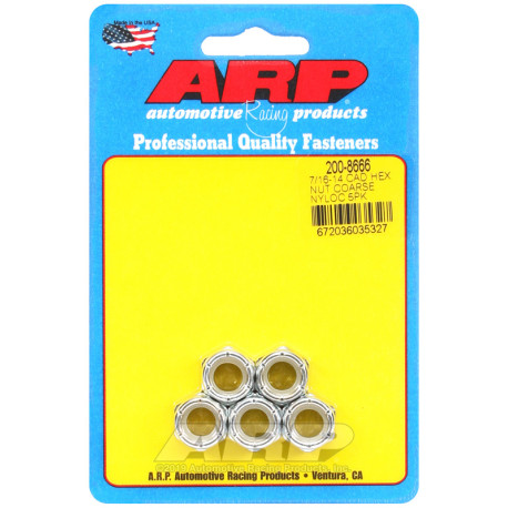 ARP Bolts ARP nuts (hex head, self-locking), 7/16-14, 5 pcs | races-shop.com