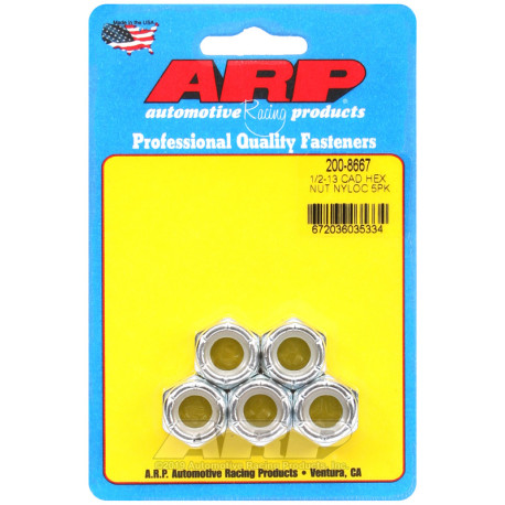 ARP Bolts ARP nuts (hex head, self-locking), 1/2-13, 5 pcs | races-shop.com