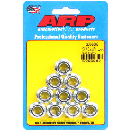 ARP Bolts ARP nuts (flanged), M10×1.25, 10 pcs | races-shop.com