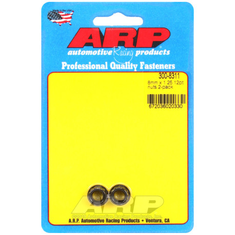 ARP Bolts ARP nuts (12-point), M8×1.25, 2 pcs | races-shop.com