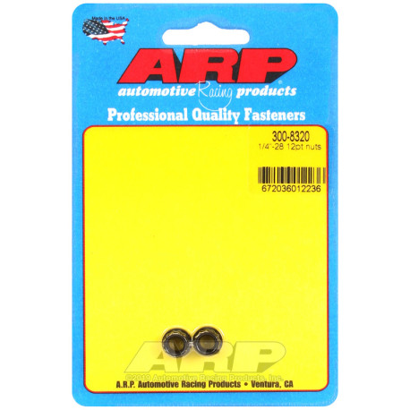 ARP Bolts ARP nuts (12-point), 1/4-28, 2 pcs | races-shop.com
