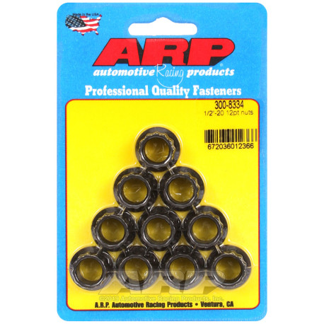 ARP Bolts ARP nuts (12-point), 1/2-20, 10 pcs, V1 | races-shop.com