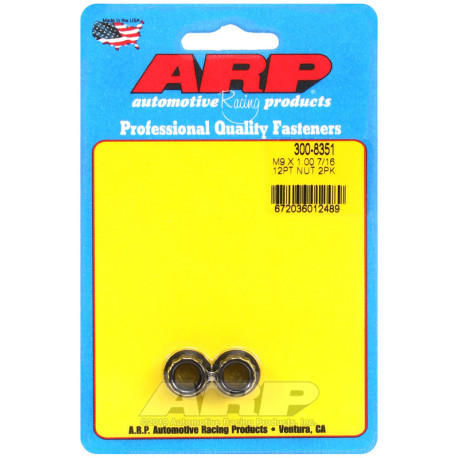 ARP Bolts ARP nuts (12-point), M9×1.00, 2 pcs | races-shop.com