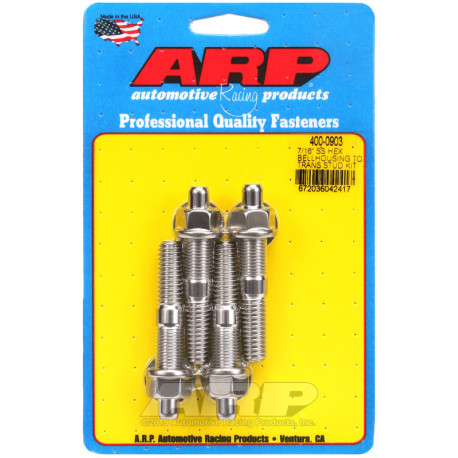 ARP Bolts ARP bellhousing bolt kit (studs, stainless, hex head), 7/16 | races-shop.com