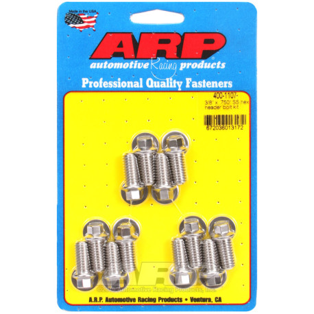 ARP Bolts ARP header bolt kit (stainless, hex head), 3/8, V3 | races-shop.com