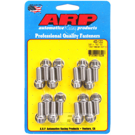 ARP Bolts ARP header bolt kit (stainless, 12-point), 3/8, V2 | races-shop.com