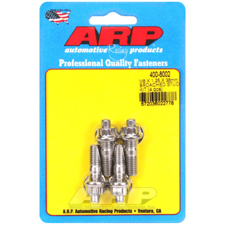 ARP Bolts ARP studs (stainless, broached), M8×1.25 × 38 mm, 4 pcs | races-shop.com