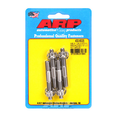 ARP Bolts M8 X 1.25 X 57mm broached stud kit - 4pcs | races-shop.com