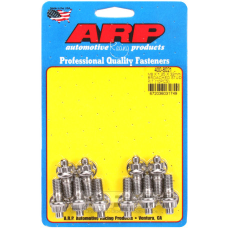 ARP Bolts ARP studs (stainless, broached), M8×1.25 × 32 mm, 10 pcs | races-shop.com