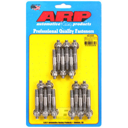 ARP studs (stainless, broached), M8×1.25 × 57 mm, 16 pcs