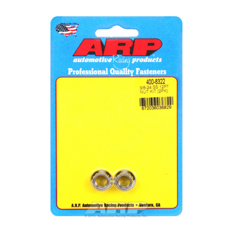 ARP Bolts 3/8-24 SS 12pt nut kit (2pcs) | races-shop.com