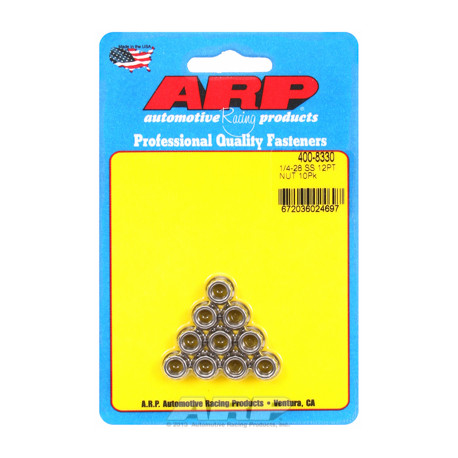 ARP Bolts "1/4""-28 SS 12pt nut kit" (10pcs) | races-shop.com