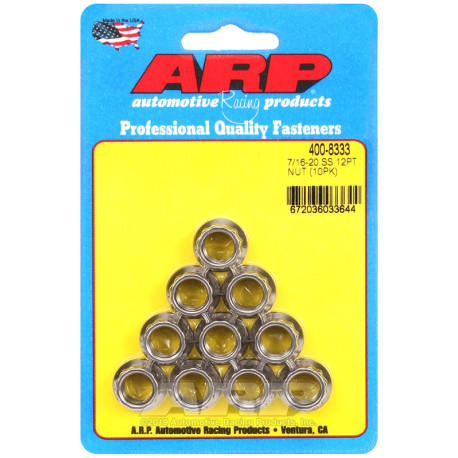 ARP Bolts ARP nuts (stainless, 12-point), 7/16-20, 10 pcs | races-shop.com
