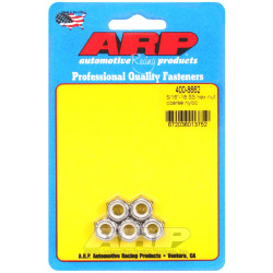 ARP nuts (stainless, hex head, self-locking), 5/16-18, 5 pcs