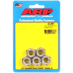 ARP nuts (stainless, hex head, self-locking), 1/2-13, 5 pcs