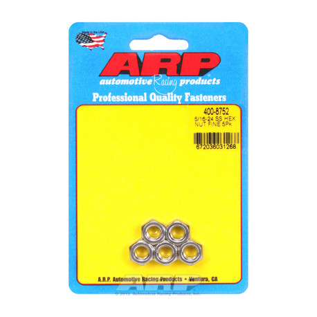 ARP Bolts "5/16""-24 SS fine hex nut kit" (5pcs) | races-shop.com