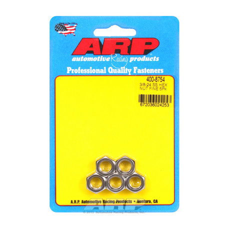 ARP Bolts "3/8"" -24 SS fine hex nut kit" (5pcs) | races-shop.com
