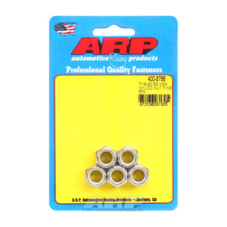 ARP Bolts "7/16""-20 SS fine hex nut kit" (5pcs) | races-shop.com