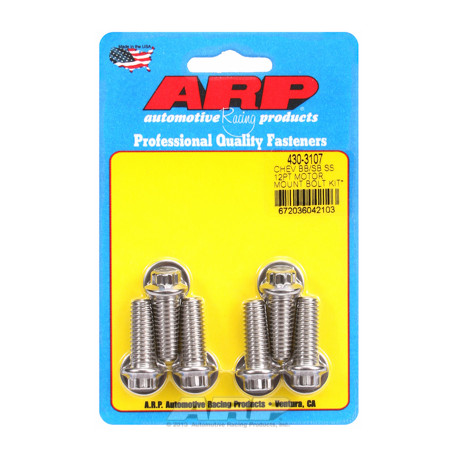 ARP Bolts Chevy 12pt motor mount bolt kit with energy suspension mount | races-shop.com