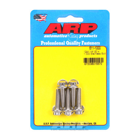 ARP Bolts "1/4""-20 x 1.000 12pt SS bolts" (5pcs) | races-shop.com