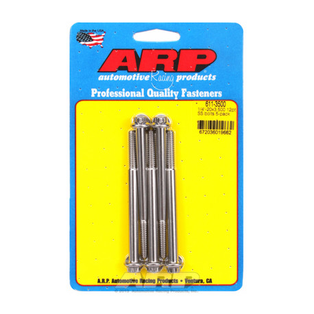ARP Bolts "1/4""-20 x 3.500 12pt SS bolts" (5pcs) | races-shop.com