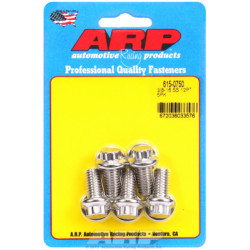 "3/8""-16 x 0.750 12pt 7/16 wrenching SS bolts" (5pcs)