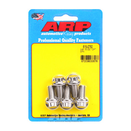 ARP Bolts "3/8""-16 x 0.750 12pt 7/16 wrenching SS bolts" (5pcs) | races-shop.com