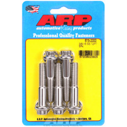 "3/8""-16 x 2.000 12pt 7/16 wrenching SS bolts" (5pcs)